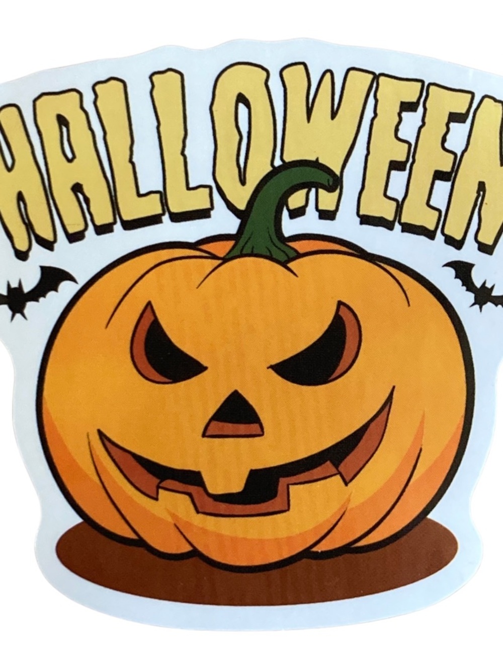 Scary Jack-O-Lantern Halloween Sticker